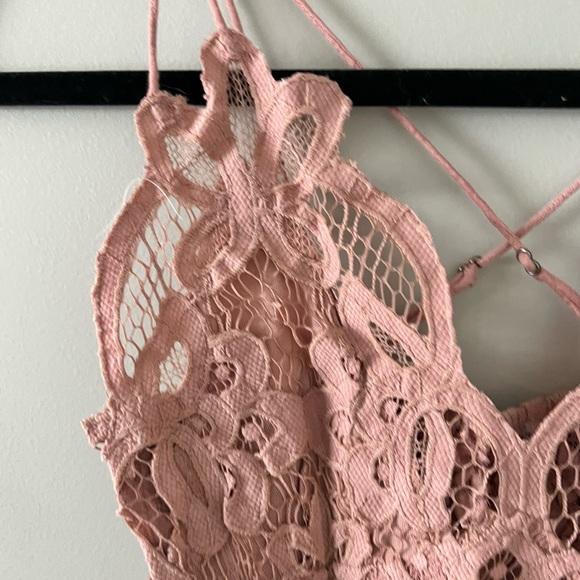 Free People Adella Embroidered Lace Cotton-Blend Bralette XS NWT - Picture 5 of 7